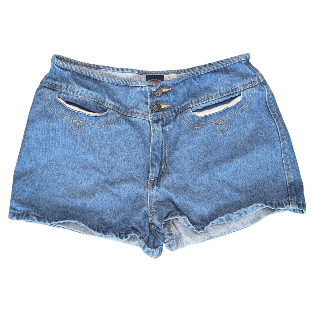 Vintage Denimooz Size 11 / 12 Blue Medium Wash‎ 100% Cotton Denim Jean Shorts